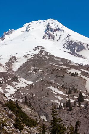 Mt. Hood from Trillium Lake near Portland, Oregon.の写真素材