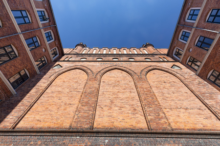 Looking up at the Red Fort in Copenhagen, Denmark.のeditorial素材