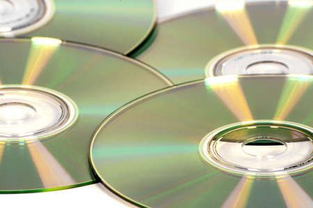 Close up of four cds