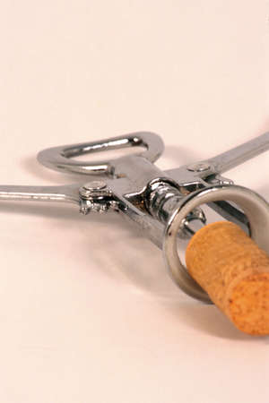  Cork screw with a corkの写真素材