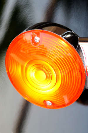  Tail light on a motorcycleの写真素材