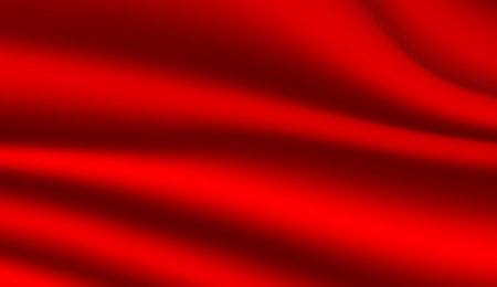 Abstract background, elegant red fabric or liquid waves or folds of satin silk background. Red silk cloth.のイラスト素材