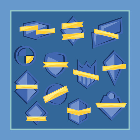 various identical badges to applying yoursのイラスト素材