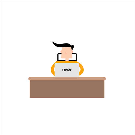 Character Work Flat design Illustration Vectorのイラスト素材