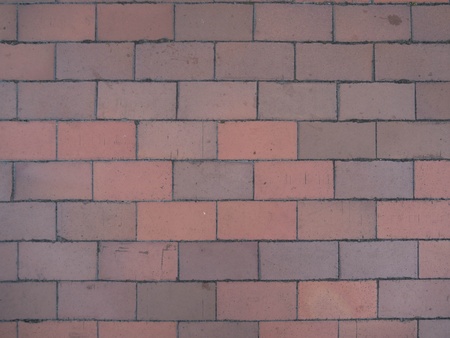 Red brick wall close up, landscape orientationの写真素材