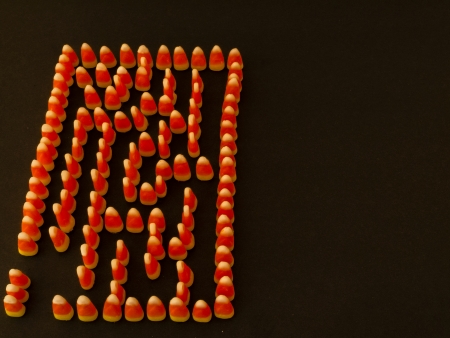Candy Corn Maze, copy space at rightの写真素材