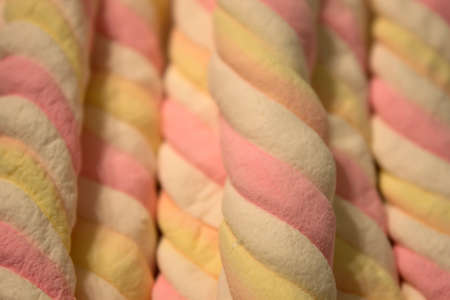 This is a closeup photograph of Marshmallowsの写真素材