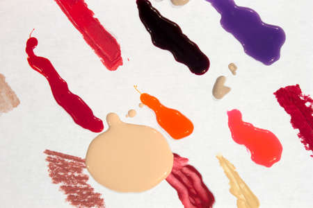 This is a photograph of makeup swatches backgroundの写真素材