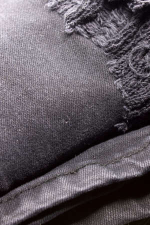 This is a photograph of a destroyed Gray denim