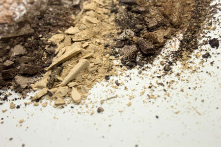 This is a photograph of a colorful powder eyeshadow backgroundの写真素材