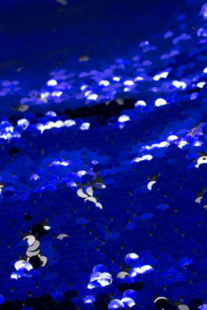 Blue sequins background