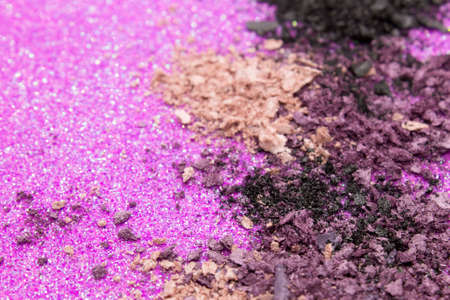Black,Purple and Nude eyeshadow on a Glittery background