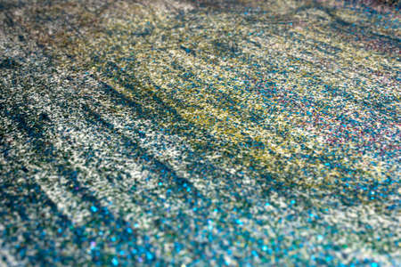 Turquoise, Gold,Blue,Green,Pink and Gold Glitter paint shiny textured background