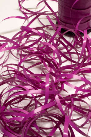 Purple Ribbons Backgroundの写真素材