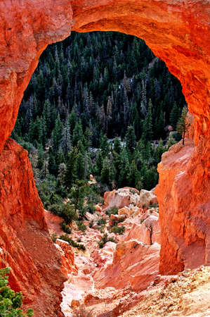 bryce rock archの写真素材
