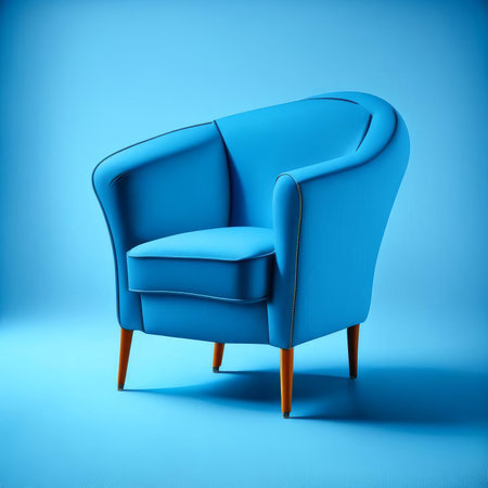 Single armchair in the room.AI generatedの素材