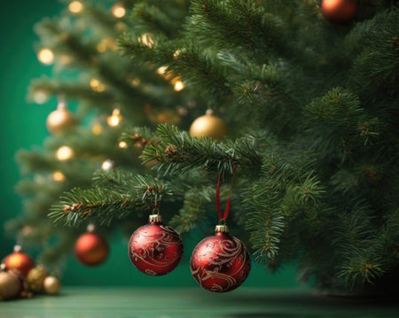 Fantasy balls for the Christmas tree. New Year tree decorations.の素材