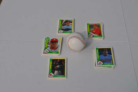 minor  league  baseball  card  with  baseballのeditorial素材