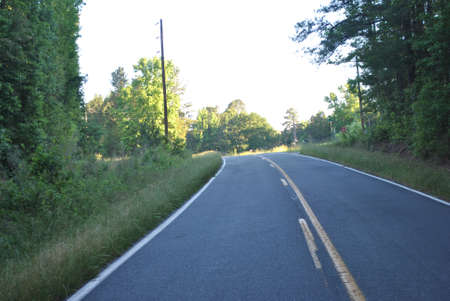 short  country  roadの写真素材