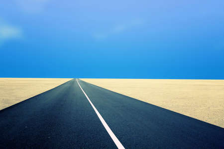 road leading in the desert