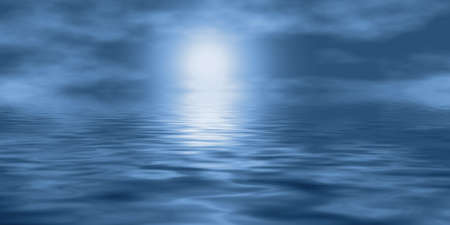 sun over the ocean