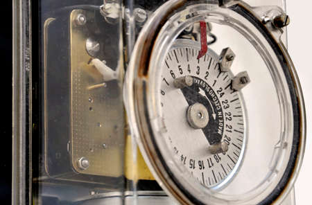 Variable rate utility meters or multiple tariff meters allow utilities to charge customers different rates tariffs at different times of dayの写真素材