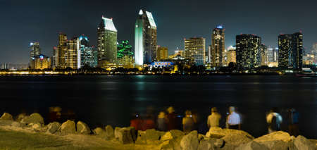 Downtown Cityscape of San Diego, California USA, California Tourism のeditorial素材