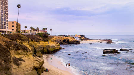 San Diego La Jolla Cove, San Diego, California のeditorial素材