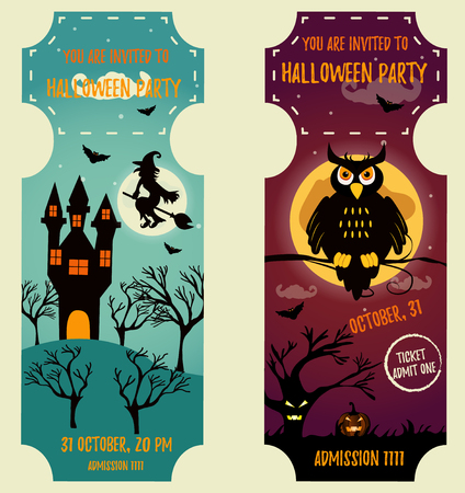Set of Halloween with bright characters.のイラスト素材