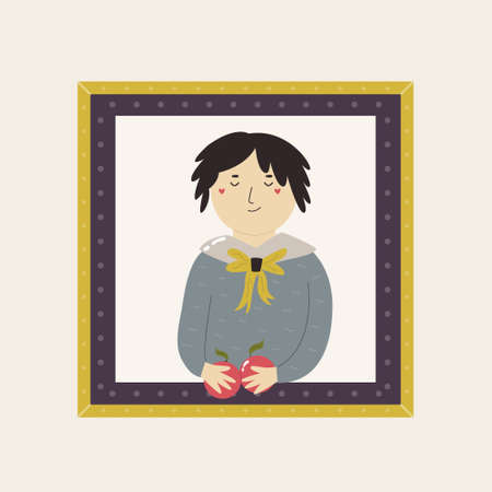 Cute interpretation of Girl with peaches