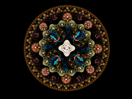 Jewel mandala. Computer generated pictureの写真素材