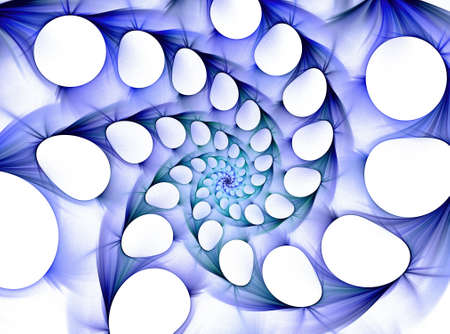 Spiral galaxy, computer generated pictureの写真素材