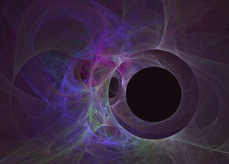 Black hole. Computer generated pictureの写真素材