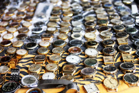 Flea market in Moscow, Russiaの写真素材