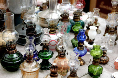 Flea market in Moscow, Russiaの写真素材