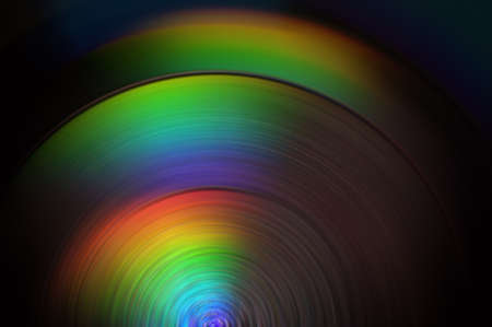 CD disc with water drops over. Full Color Background.の写真素材
