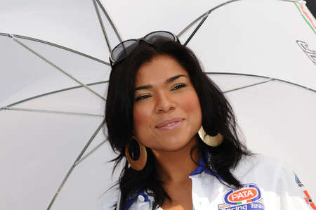 24 September 2011: Paddock Girl at SBK Championshipのeditorial素材
