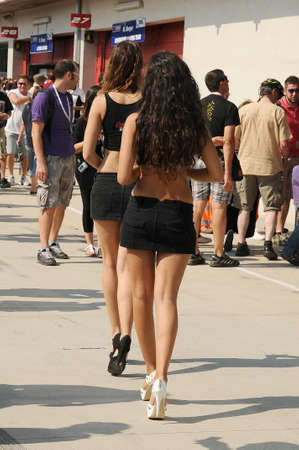 24 September 2011: Paddock Girls at SBK Championshipのeditorial素材