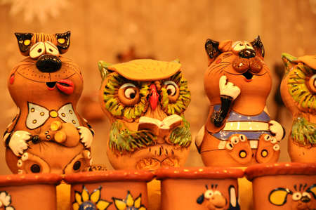 Christmas Decorations in a Christmas Marketの写真素材