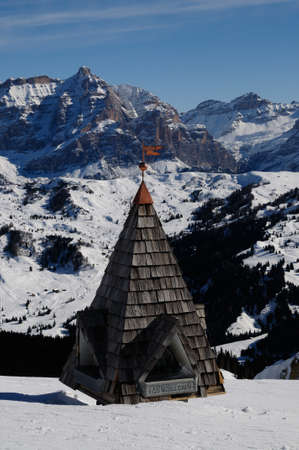 Conturines mountains group in winter, Alta Badia. Dolomites, Italy.のeditorial素材