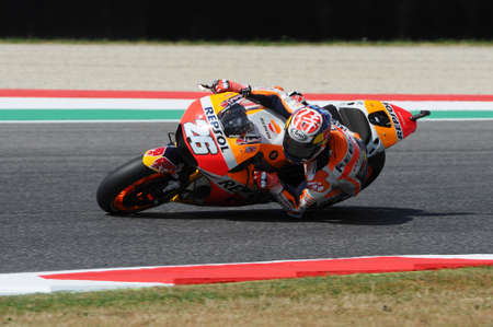 Mugello - ITALY, JUNE 3: Spanish Honda Repsol rider Daniel Pedrosa at 2017 OAKLEY GP of Italy of MotoGP Mugello on JUNE 3, 2017. Italyのeditorial素材