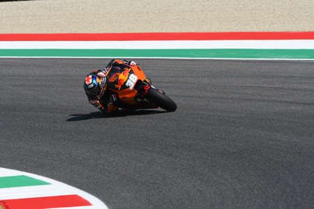 Mugello - ITALY, JUNE 3: British KTM MotoGP rider Bradley Smith at 2017 OAKLEY GP of Italy of MotoGP Mugello on JUNE 3, 2017. Italyのeditorial素材