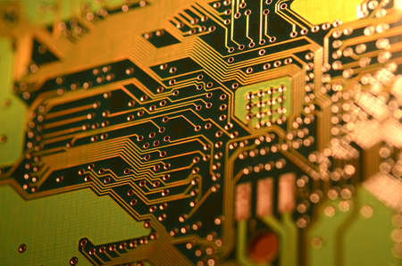 Close up electronic components, electronic boardsの写真素材