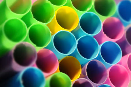 colored straws background