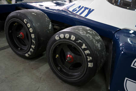 6 May 2018: Historic 1977 F1 Tyrrell P34 ex Ronnie Peterson during Minardi Historic Day 2018 in...