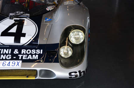 21 April 2018: PORSCHE 917 K 1971 Martini Racing ex ELFORD / LAROUSSE at Motor Legend Festival 2018 at Imola Circuit in Italy.のeditorial素材