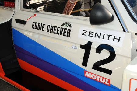 Imola Classic 22 Oct 2016 -  BMW 320i Gr.5 1977 in the paddock of Imola Circuit, Italy.
