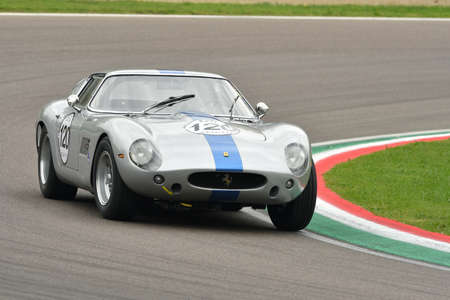 Imola Classic 26 October 2018 - FERRARI 250 GT Drogo 1959 driven by Christian DUMOLIN Pierre - Alain THIBAUT, during practice at Imola Classic 2018 on Imola Circuit, Italy.のeditorial素材