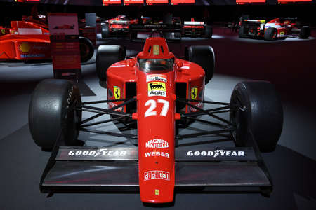 Mugello Circuit, 25 October 2019: F1 Ferrari F189 year 1989 ex Nigel Mansell on display during Finali Mondiali Ferrari 2019 at Mugello Circuit in Italy.のeditorial素材