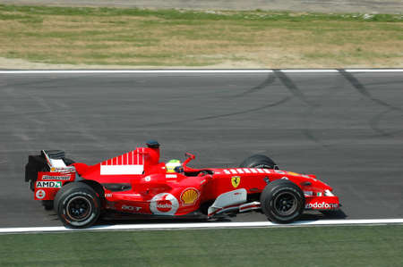 Imola, Italy - 23 April 2006: F1 World Championship. San Marino Grand Prix, Felipe Massa in action on Ferrari 248 F1 during practice.のeditorial素材